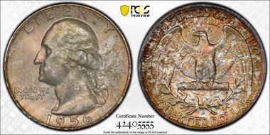 1956-D 25C MS66