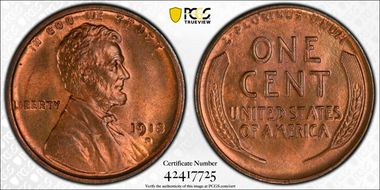 1918-D 1C MS65RB