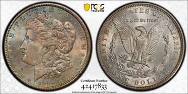 1889 $1 MS65+
