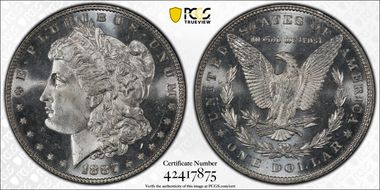 1887 $1 MS66