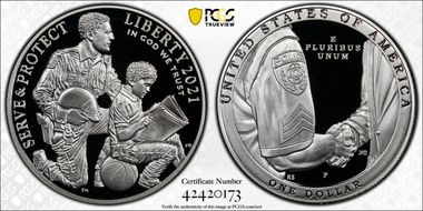 2021-P $1 Nat'l Law Enforcement Mem. PR69DCAM