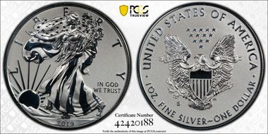 2019-S $1 Silver Eagle Enhanced Rev PR PR70