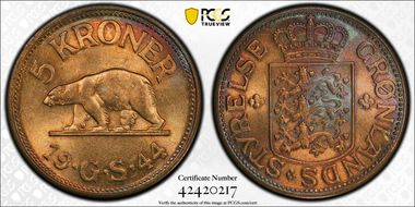 1944 5 Kr MS64