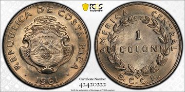 1961-BCCR Colon MS66