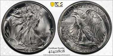 1943-D 50C MS66+
