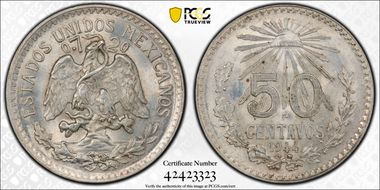 1944-M 50C KM-447 Ag MS64