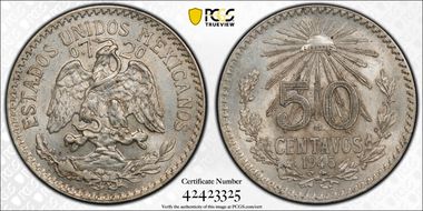 1945-M 50C KM-447 Ag MS63