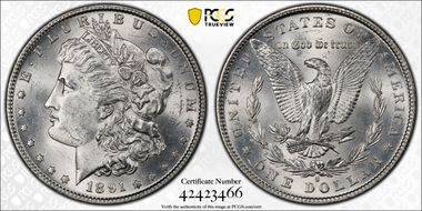 1891-S $1 MS62