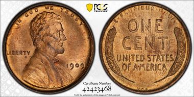 1909 VDB 1C MS64RD