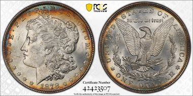 1878 7TF $1 Reverse of 1879 MS62