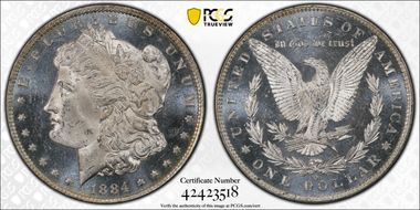 1884-O $1 MS64PL