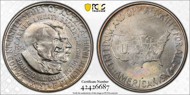 1954-D 50C Washington-Carver MS66