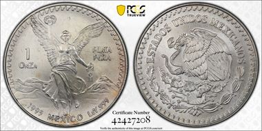 1995-Mo Onza Libertad Ag MS67