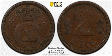1913 VBP GJ 2 Øre AU55BN