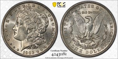 1903 $1 MS62