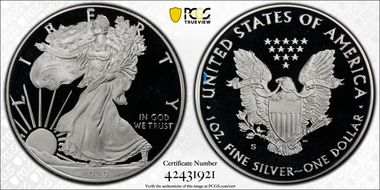 2020-S $1 Silver Eagle PR69DCAM