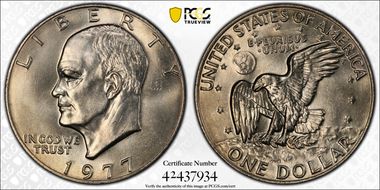 1977 $1 MS66