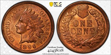1896 1C MS63RB