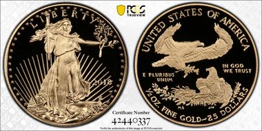 2018-W $25 Gold Eagle PR70DCAM