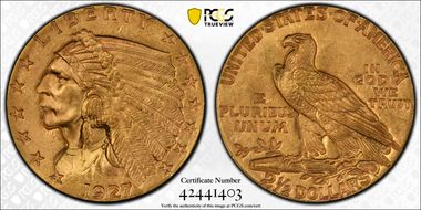 1927 $2.50 MS63