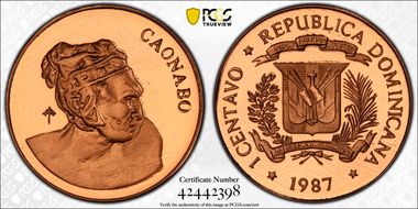 1987 1C Fitchy Cross PR69DCAM