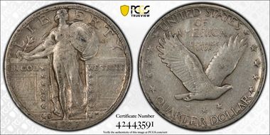 1923-S 25C VF30