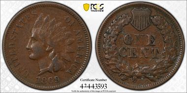 1869/69 1C RPD, S-4, FS-303 XF40BN