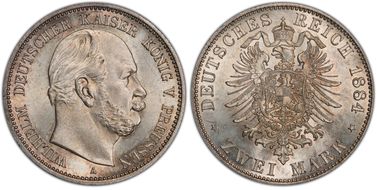 1884-A 2 Mk J-96 MS64+