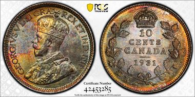 1931 10C MS65