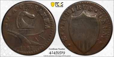 1787 NJ 1/2P Maris 43-d, Bulbous Nose VF20BN