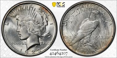 1923-D $1 MS65
