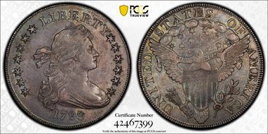 1799 $1 BB-151 AU55