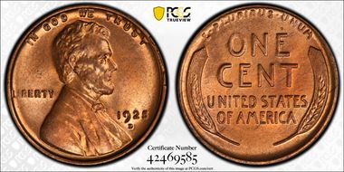 1925-D 1C MS65+ RD
