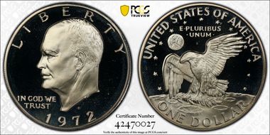 1972-S $1 Silver PR68DCAM