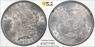 1879 $1 GSA Hoard MS63