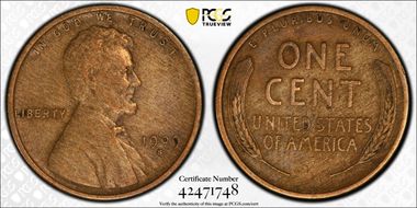 1909-S VDB 1C VF25BN