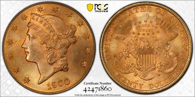 1900 $20 MS64