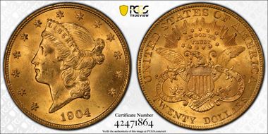 1904 $20 MS63