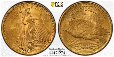 1924 $20 MS64