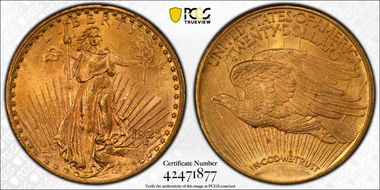 1925 $20 MS64