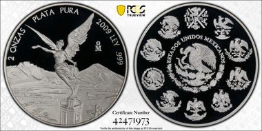 2009-Mo 2 Onza Libertad Ag PR69DCAM