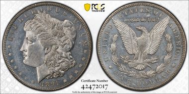 1891-CC $1 AU58