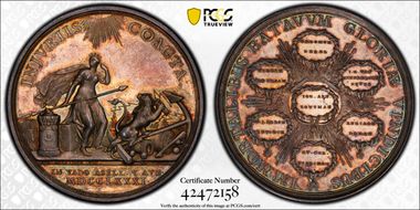 1781 AR Medal Betts-589, Doggersbank MS63