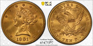 1901-S $10 MS64