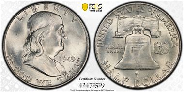 1949-D 50C MS65FBL