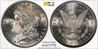1881-S $1 MS68