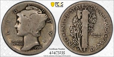 1916-D 10C G6