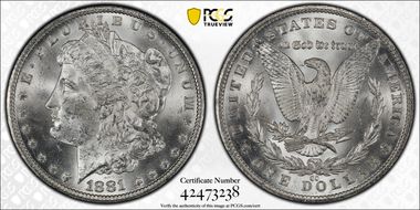 1881-CC $1 MS63