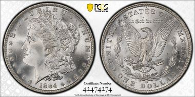1884-O $1 MS66