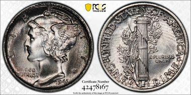 1941-S 10C MS67+ FB